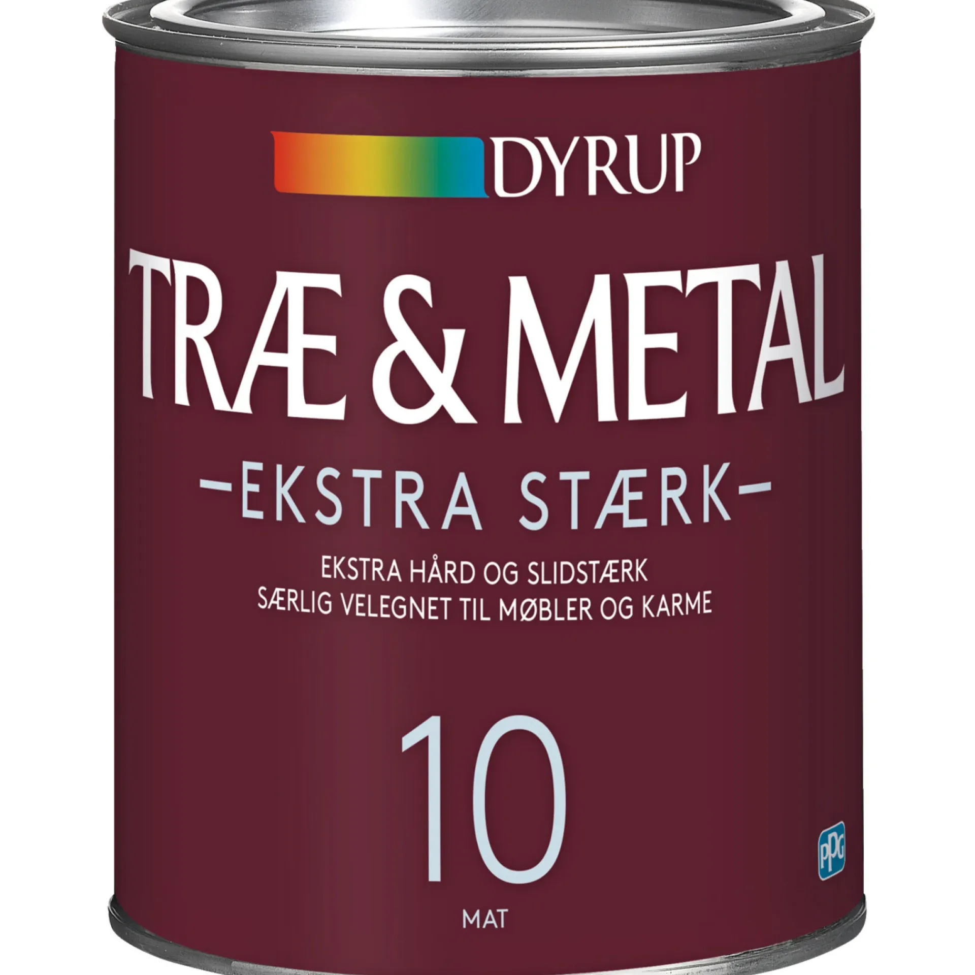 Discount Dyrup 10 EKSTRA STÆRK TRÆ- OG METALMALING 1 L HVID