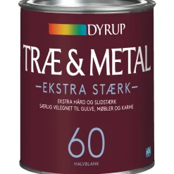 Online Dyrup 60 EKSTRA STÆRK TRÆ- OG METALMALING 1 L BASE 30