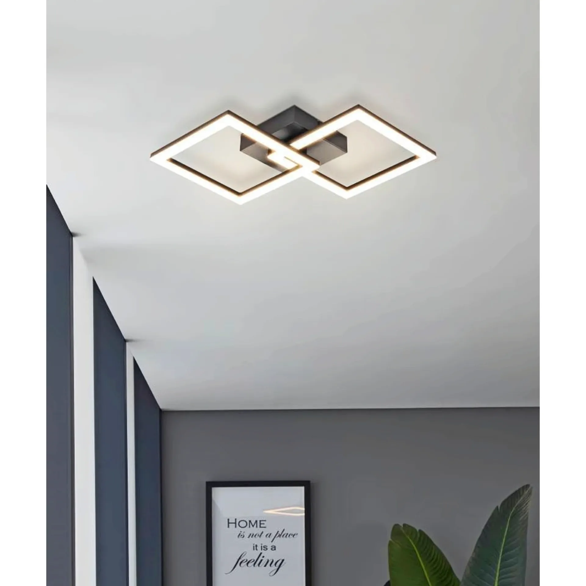 Eglo ECO RANGE HUERTA-E LOFTLAMPE SORT 22,5 CM