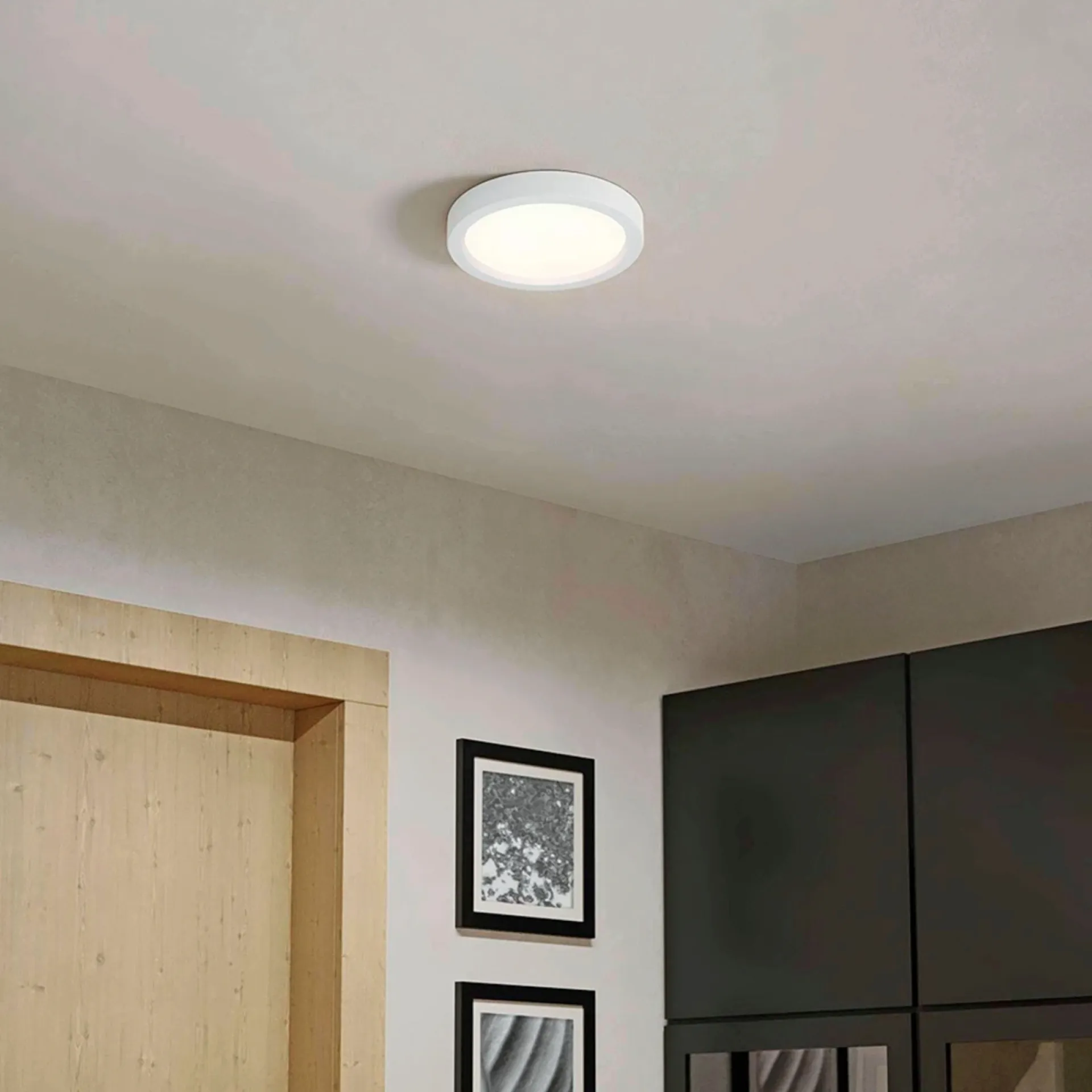 Best Eglo ECO RANGE IDUN-E PLAFOND 18,5W HVID 22,5 CM