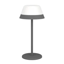 Sale Eglo MEGGIANO GENOPLADELIG BORDLAMPE GRÅ/HVID