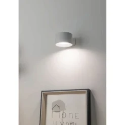 Sale Eglo MURAGLIE RUND GENOPLADELIG VÆGLAMPE HVID