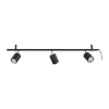New Eglo PORTELLA SKINNESPOT SORT/BØRSTET STÅL GU10 3X3W