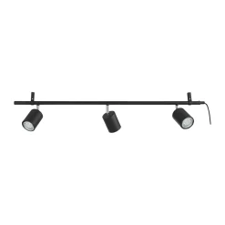 New Eglo PORTELLA SKINNESPOT SORT/BØRSTET STÅL GU10 3X3W