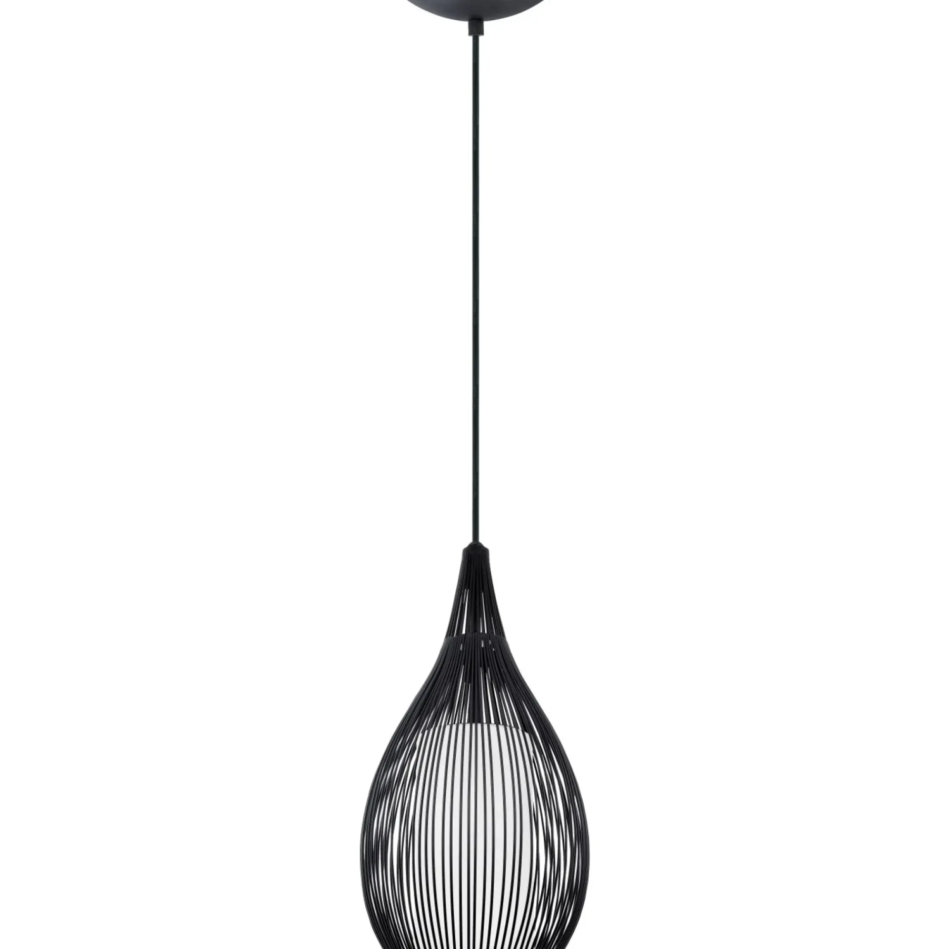Sale Eglo RAZONI PENDEL SORT/HVID 19 CM