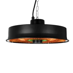 Best Eurom 4 FARVER LED LYS TERRASSEVARMER SORT 1500 W