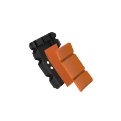 New Fento M2 POCKET KNÆBESKYTTER SORT/ORANGE ONE SIZE