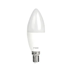 Hot FESH SMART HVID LED PÆRE E14 KERTE 5W
