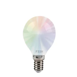 Best FESH SMART MULTICOLOR LED PÆRE E14 KRONE 5W