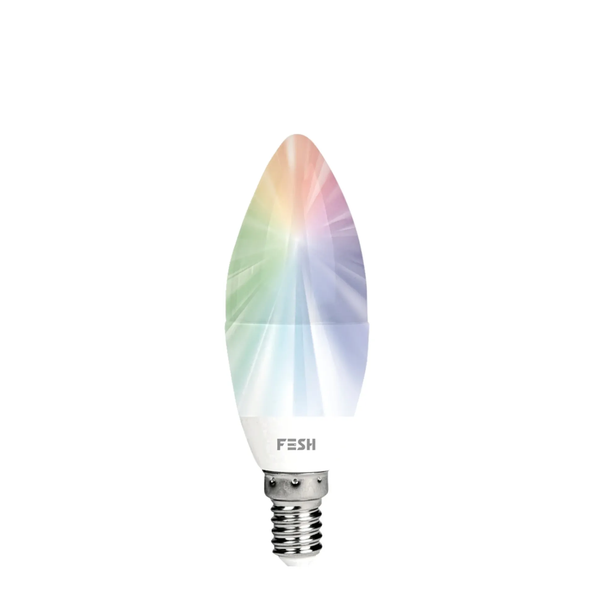 Clearance FESH SMART MULTICOLOR LED PÆRE E14 KERTE 5W