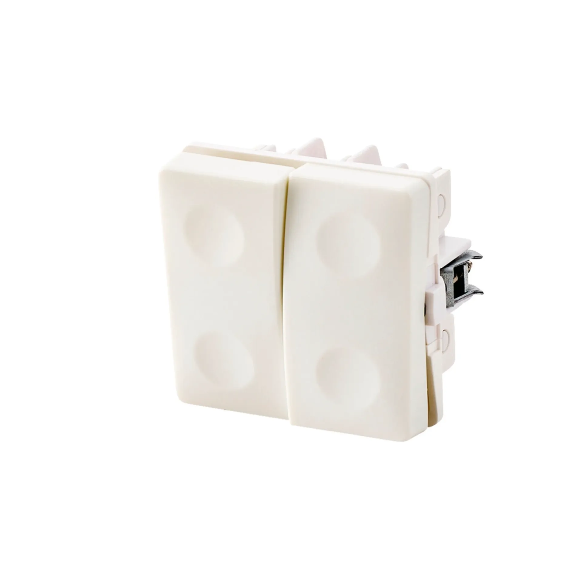 Discount FESH SWITCH CURVELINE KRONE - 1,0 MODUL AFBRYDER HVID