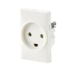 Discount FESH SWITCH CURVELINE STIKKONTAKT HVID 1,5 MODUL M/JORD