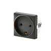 Discount FESH SWITCH CURVELINE STIKKONTAKT KOKSGRÅ 1,0 MODUL M/JORD