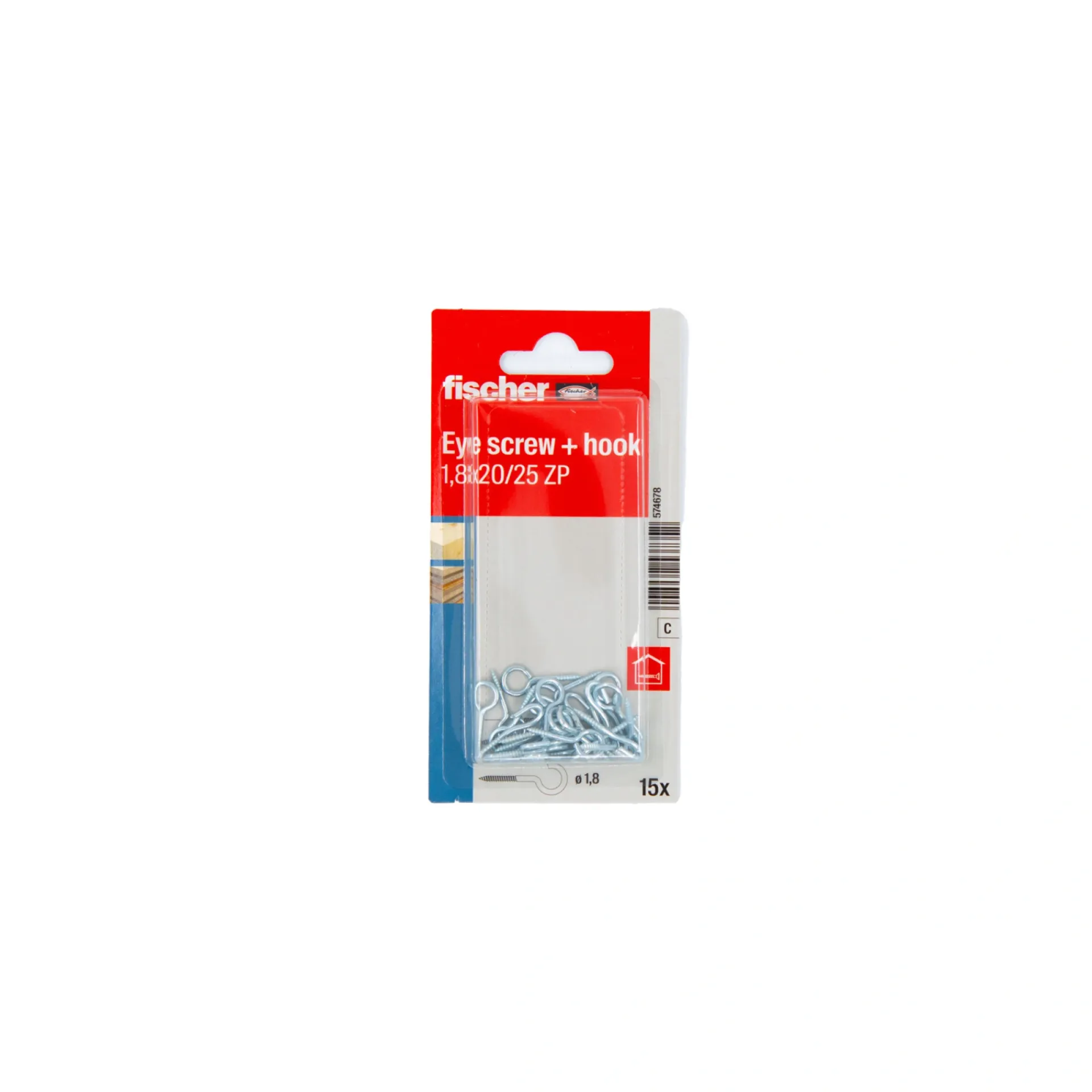 Sale FISCHER ØSKEN 1,8X25 MM ELFORZINKET 15 STK. PR. PK.
