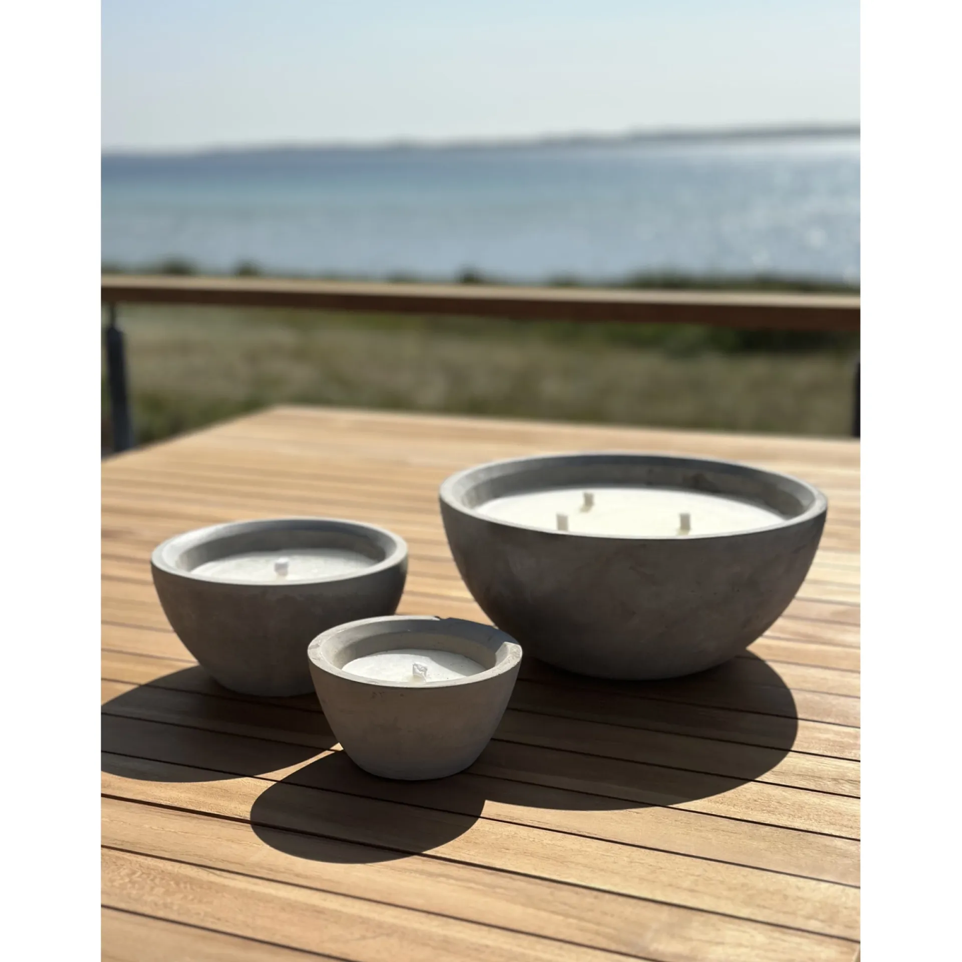 Best Garden Life UDENDØRS STEARINLYS BETON GRÅ Ø12,8XH 8,2 CM