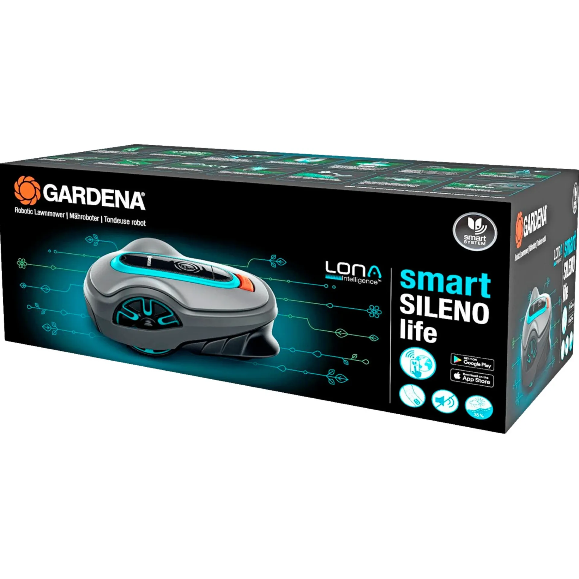 Best Gardena SMART SILENO LIFE 1100 LONA ROBOTPLÆNEKLIPPER 1100 M2