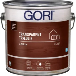 Gori 107 ÆDELTRÆ OLIE 2,5 L TRANSPARENT