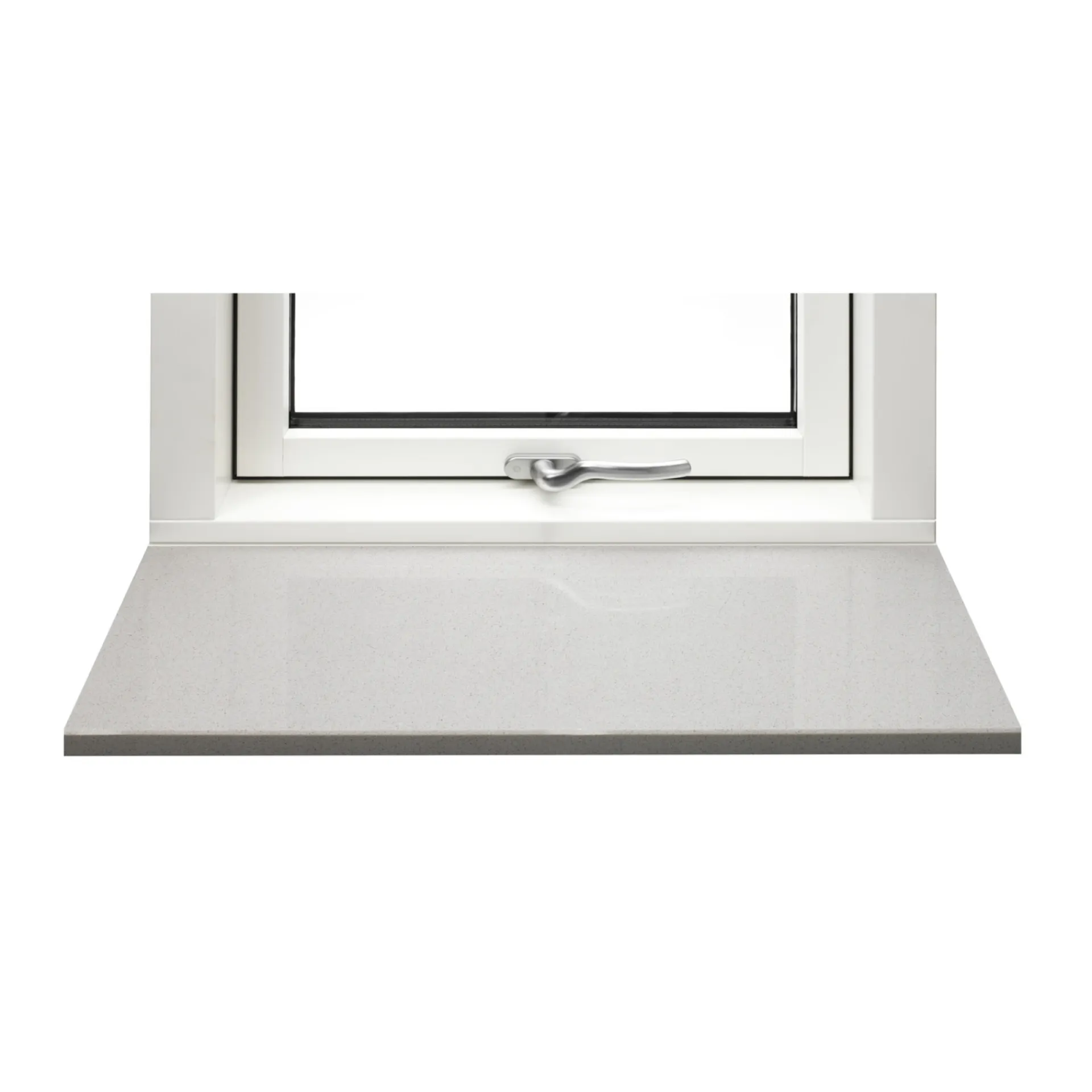 Online Granit.dk VINDUESPLADE 20 X 1000 X 1000 MM AGGLO MARMOR SILVER