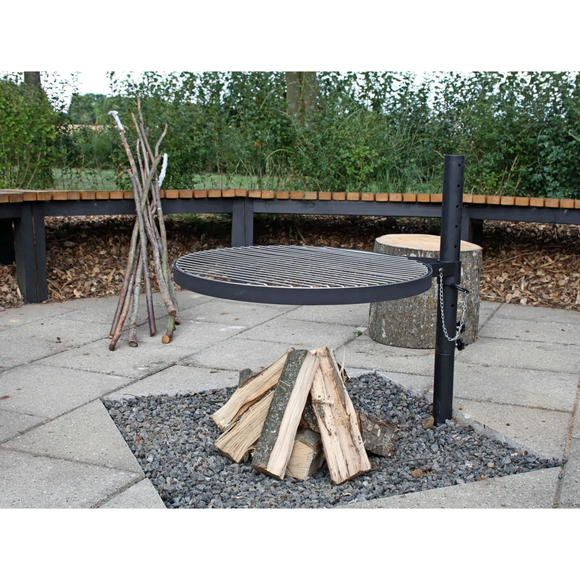 Online Greenhand THE PIT FIRE BÅLGRILL INKL. OXFORD FABRIC BÆRETASKE, GRILLRIST