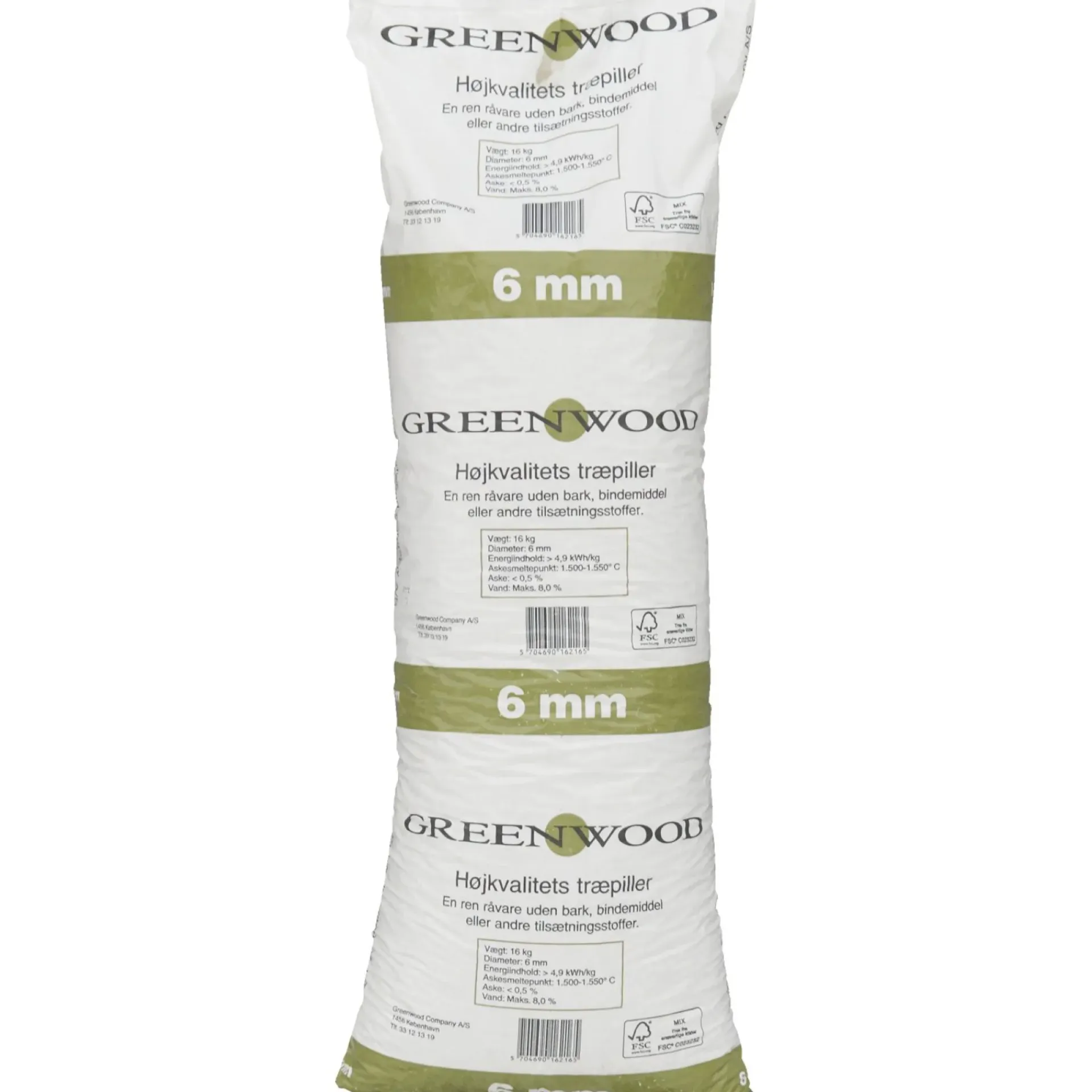 New Greenwood 6MM TRÆPILLER 896 KG