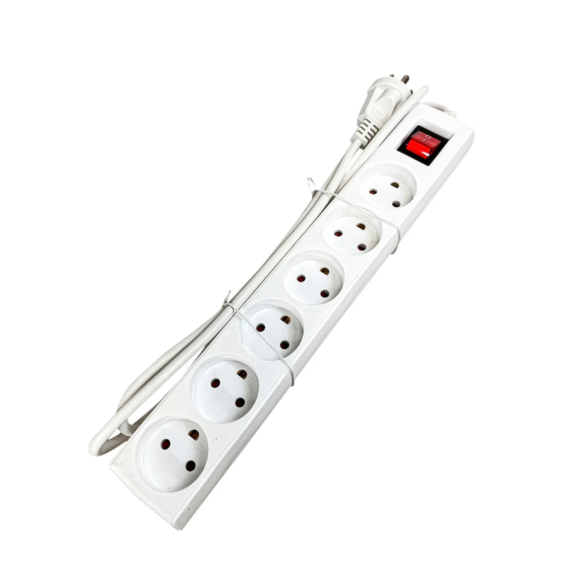Best Gripo STIKDÅSE 6 UDTAG M/JORD M/AFBRYDER HVID 1,5 M KABEL
