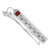 New Gripo STIKDÅSE 6 UDTAG U/JORD M/AFBRYDER HVID 1,5 M KABEL