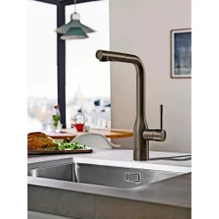 Discount Grohe ESSENCE KØKKENARMATUR MAT SORT