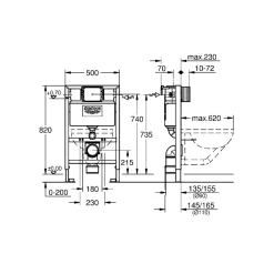 New Grohe RAPID SL 38618000 INDBYGNINGSCISTERNE