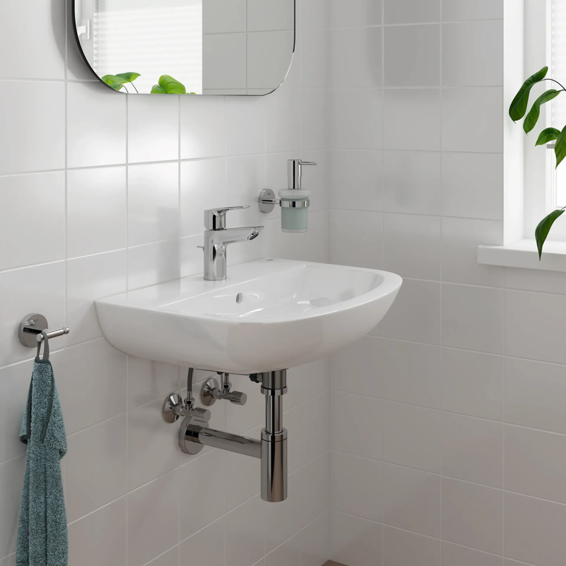 Sale Grohe START QUICKFIX RESERVEPAPIRHOLDER BØRSTET STÅL