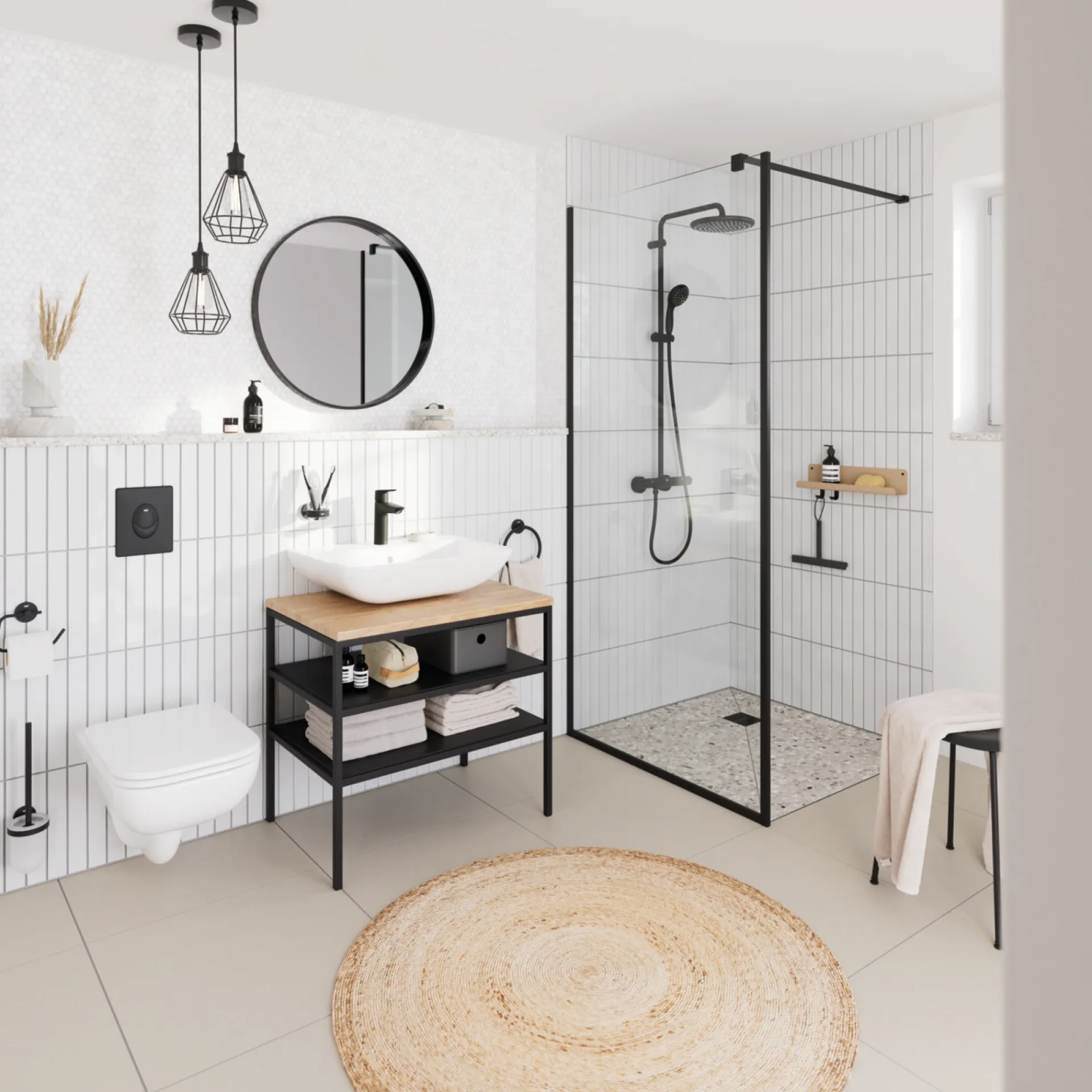 Best Grohe START QUICKFIX TOILETBØRSTE MAT SORT