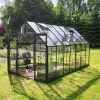New Halls ICON 8 DRIVHUS EKSKL. SOKKEL 3 MM DELT GLAS SORT 11,2 M2