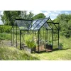 Best Halls ICON 6 GARDENHOUSE EKSKL. SOKKEL HÆRDET GLAS SORT 8,6 M2