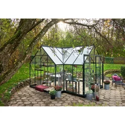 Sale Halls ICON 8 GARDENHOUSE EKSKL. SOKKEL HÆRDET GLAS GRØN 13,0 M2
