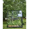 Sale Halls QUBE 66 DRIVHUS 3 MM HÆRDET GLAS HELE BANER SORT 3,9 M2