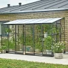 Discount Halls QUBE LEAN-TO 612 VÆGDRIVHUS 3 MM HÆRDET GLAS SORT 7,1 M2