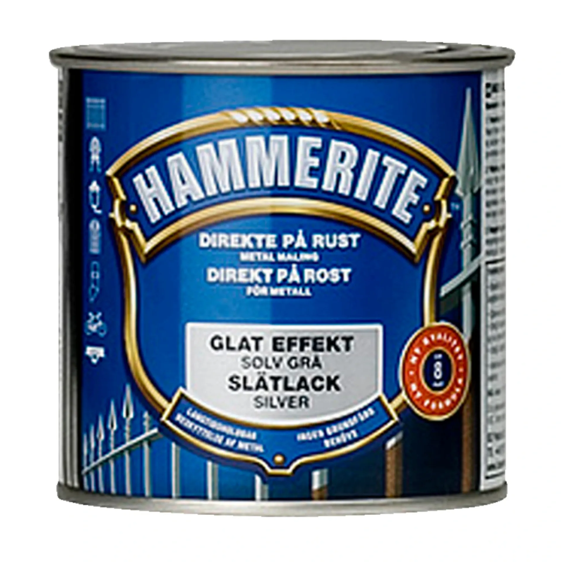 Clearance Hammerite GLAT-EFFEKT METALMALING 250 ML SØLV