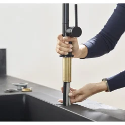 Discount Hansgrohe TALIS M54 210 KØKKENARMATUR MAT SORT