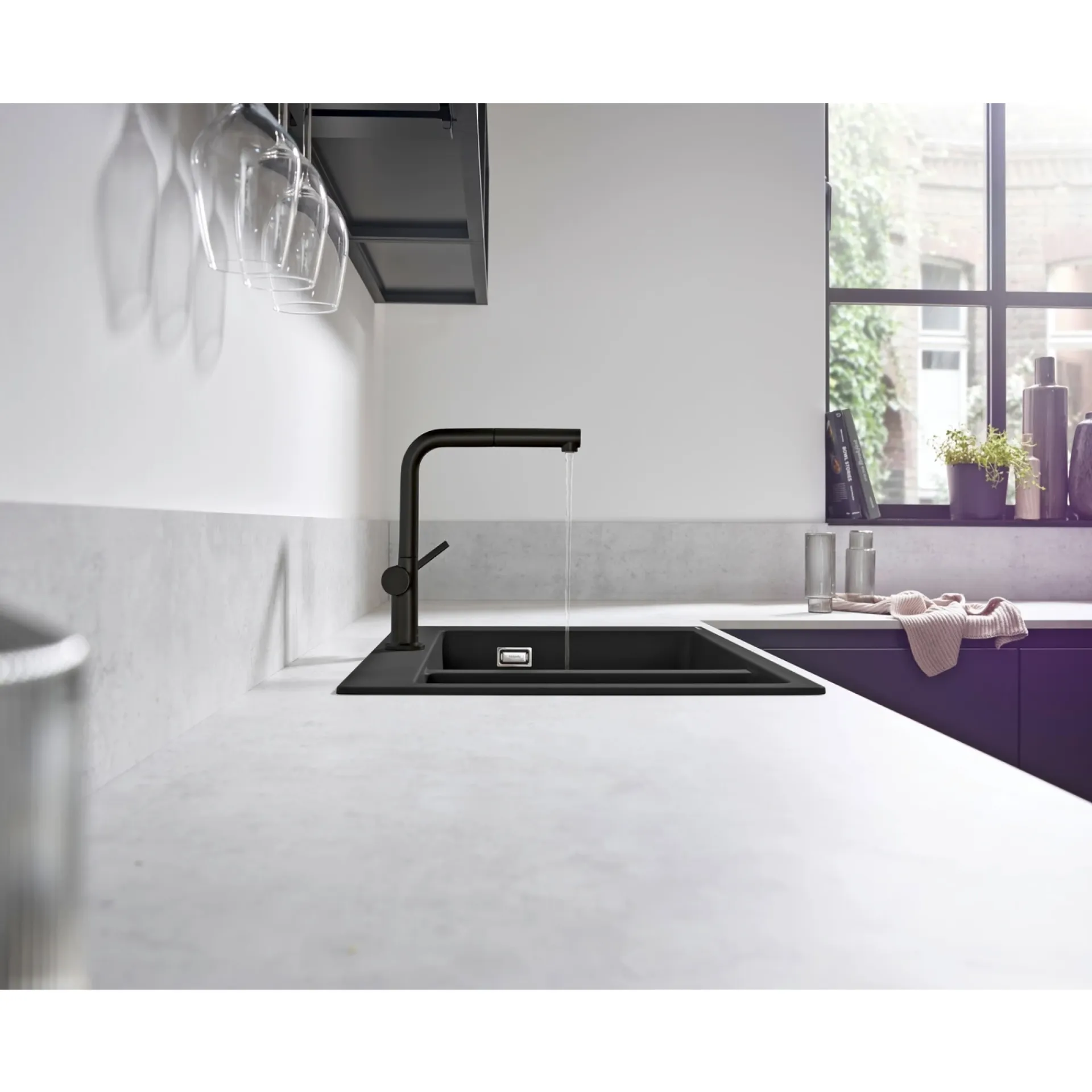Discount Hansgrohe TALIS M54 270 MED UDTRÆK KØKKENARMATUR MAT SORT