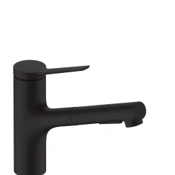 Best Hansgrohe ZESIS M33 150, 2-JET KØKKENARMATUR MAT SORT