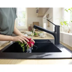 Best Hansgrohe ZESIS M33 150, 2-JET KØKKENARMATUR MAT SORT