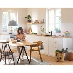 Best Hansgrohe ZESIS M33 150, 2-JET KØKKENARMATUR MAT SORT