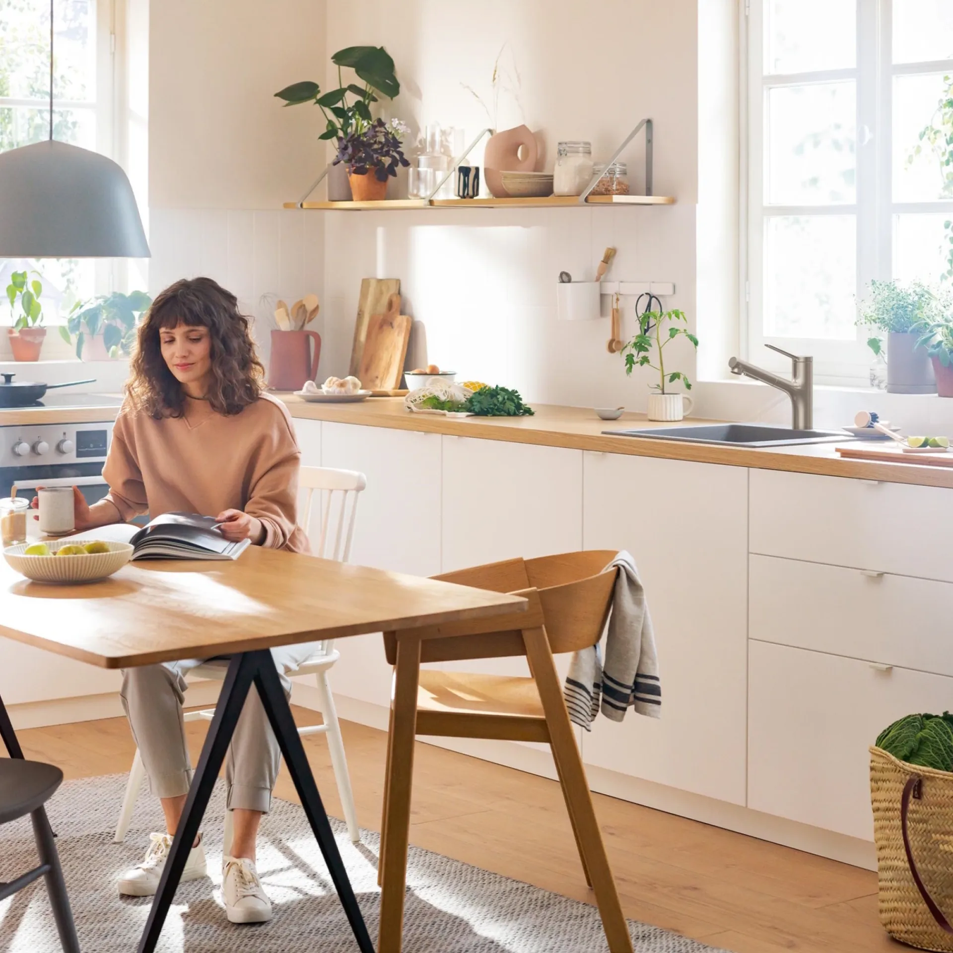 Online Hansgrohe ZESIS M33 150 KØKKENARMATUR BØRSTET KROM