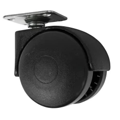 Sale Home>it DREJELIGT, DOBBELT MØBELHJUL Ø50 MM 40 KG SORT 1 STK