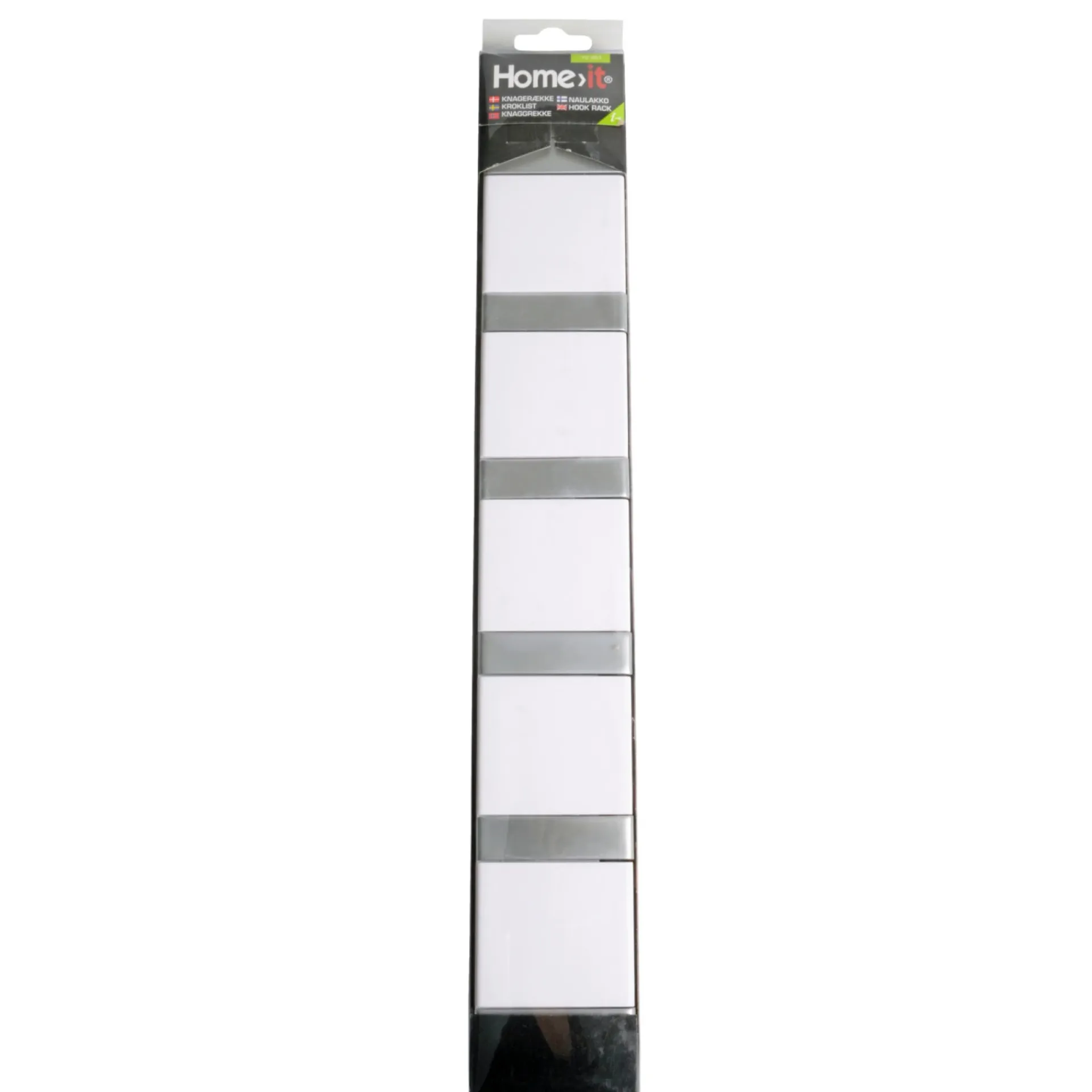 Discount Home>it FLEX KNAGERÆKKE HVID 6 KN L48,4×D2,2 X H7,2 CM