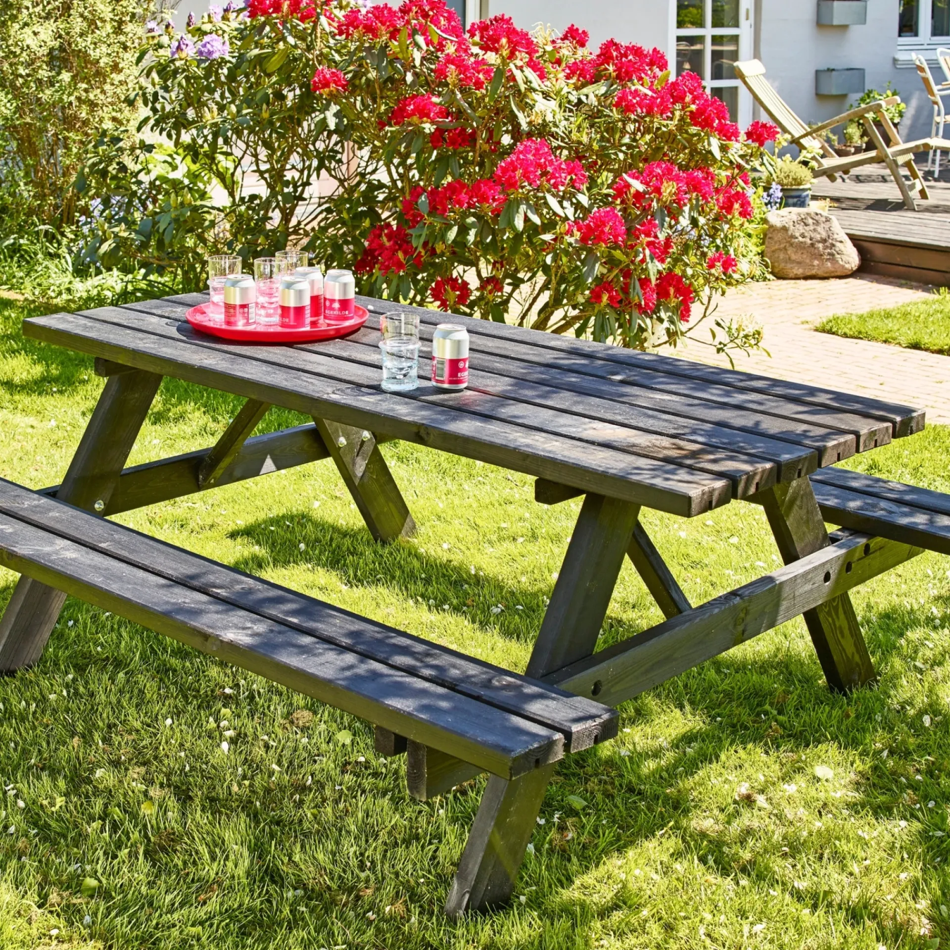 Outlet Hortus 801-056PC BORDBÆNKESÆT SORT