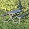 Outlet Hortus X-MODEL 801-090 BØRN BORDBÆNKESÆT SORT