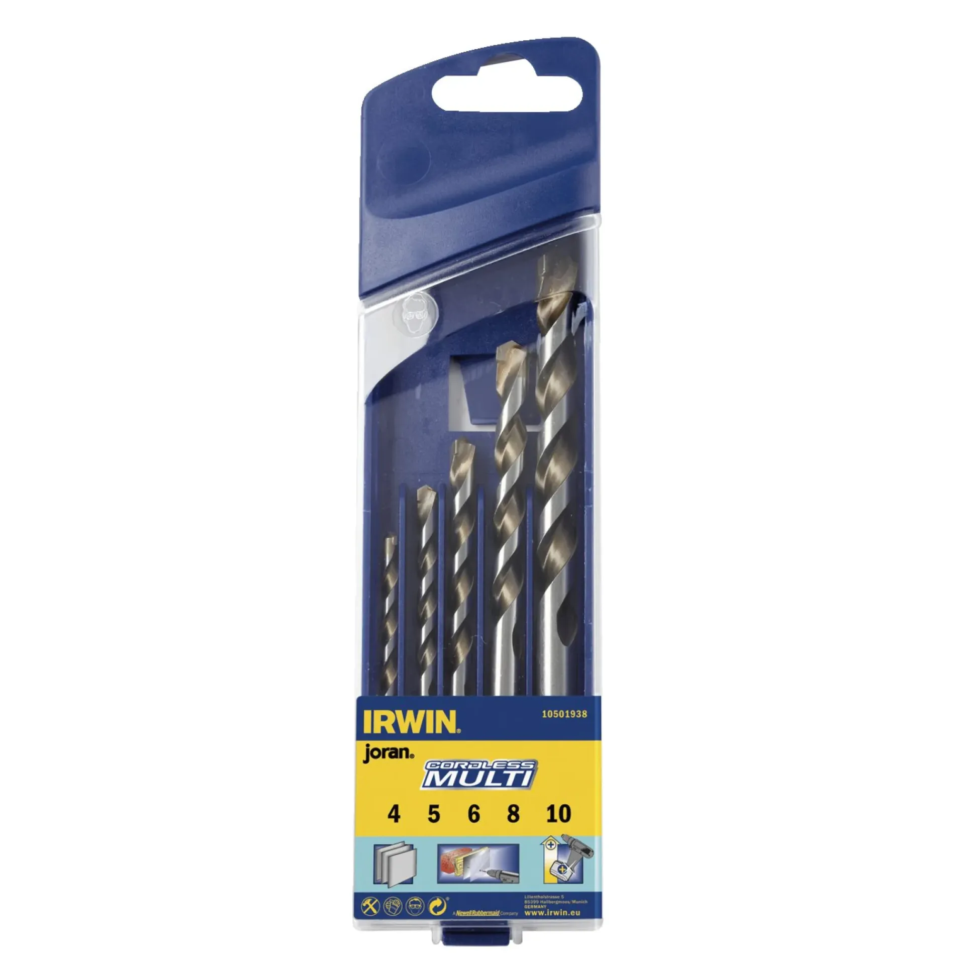 Clearance Irwin CORDLESS 10501938 UNIVERSALBOR 5 STK