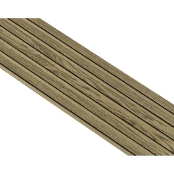 Clearance I-Wood AKUSTIKPANEL EG MØRKEBRUN OLIE 17 X 300 X 2400 MM