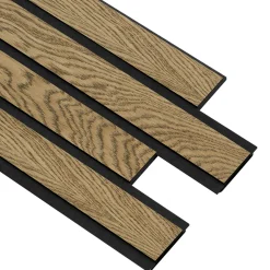 Clearance I-Wood AKUSTIKPANEL EG MØRKEBRUN OLIE 17 X 300 X 2400 MM
