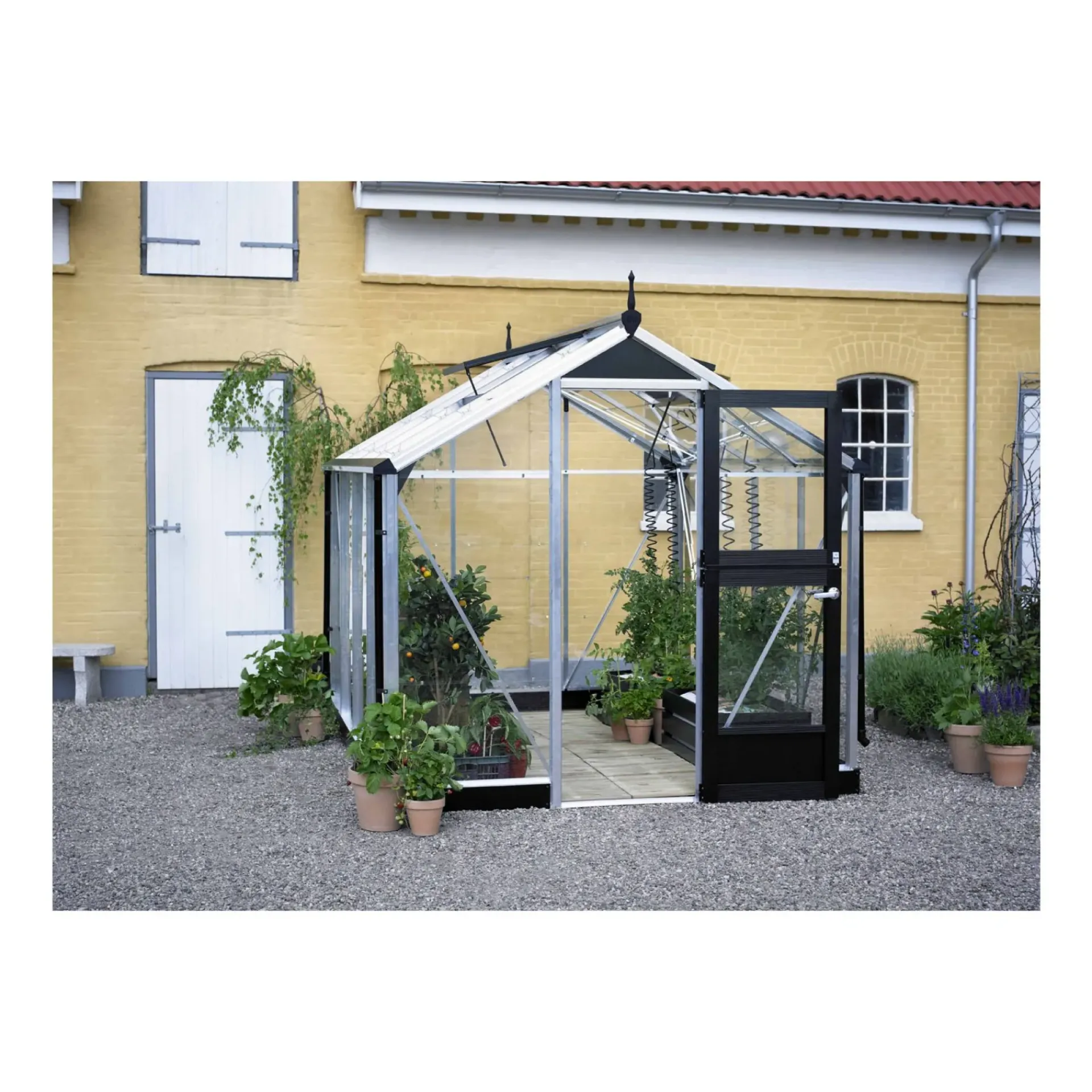 Discount Juliana COMPACT EKSKL. SOKKEL DRIVHUS 10 MM POLY ALUMINIUM 5 M²